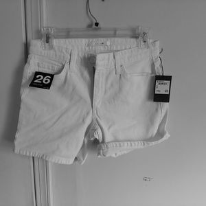 Joes rolled white shorts New with tag